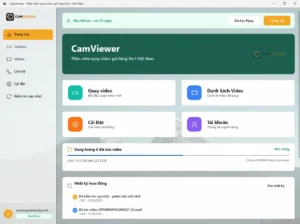 CamViewer - phần mềm quay video đóng gói hàng hóa